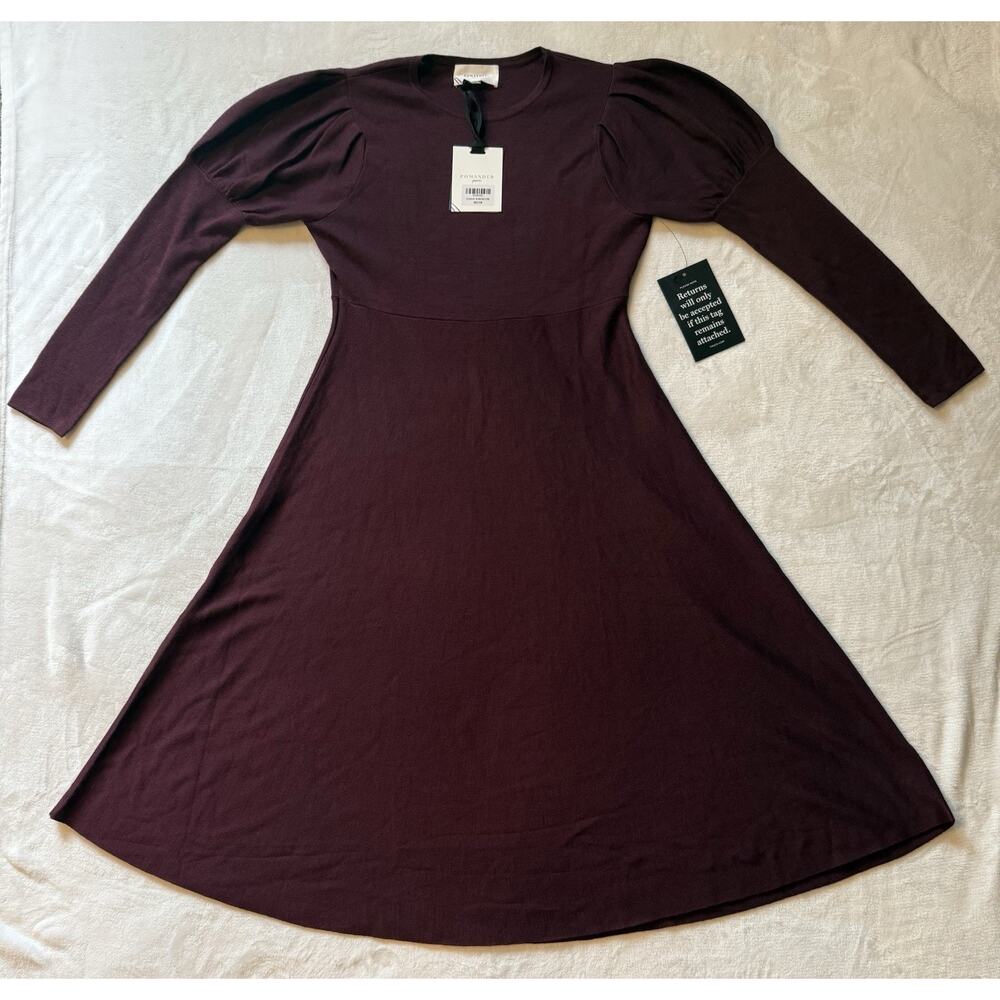Pomander Place Tuckernuck Brielle Sweater Dress Winetasting Burgundy Size M NWT